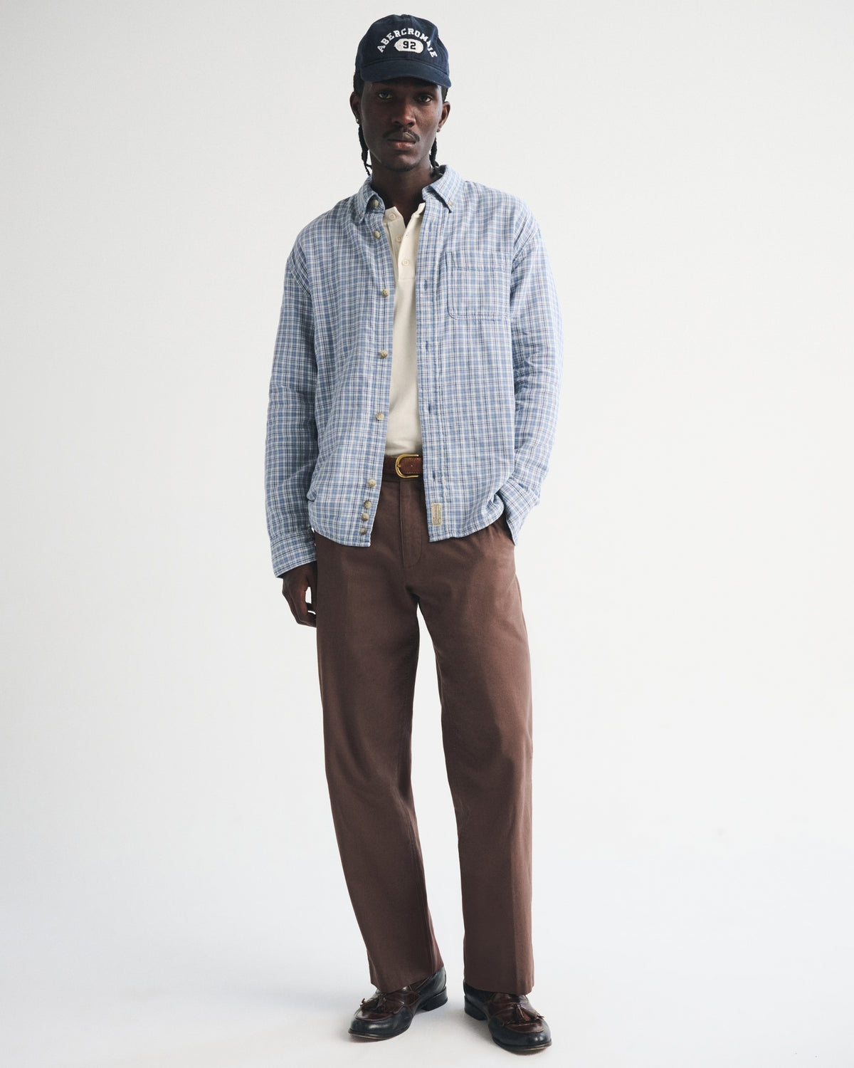 Abercrombie Tailored Linen-Blend Relaxed Straight Trouser