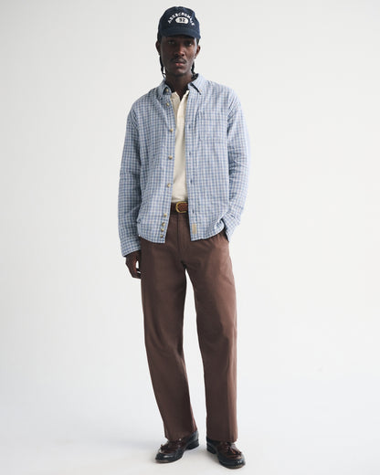 Abercrombie Tailored Linen-Blend Relaxed Straight Trouser