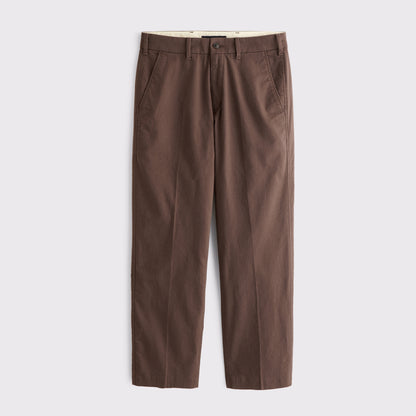 Abercrombie Tailored Linen-Blend Relaxed Straight Trouser
