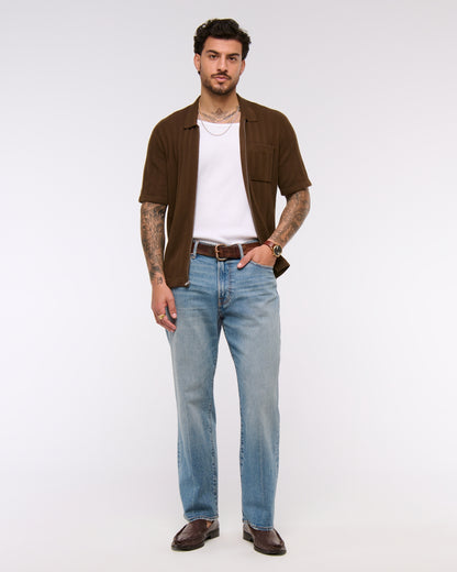 Abercrombie Athletic Relaxed Straight Jean