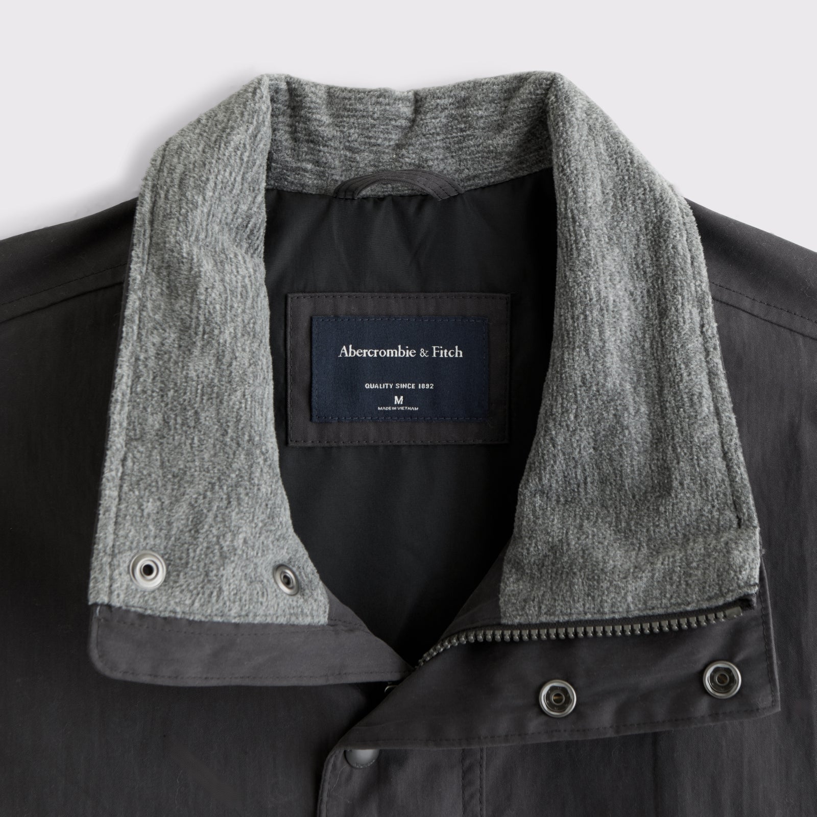 Abercrombie Mock Neck Half-Snap Jacket