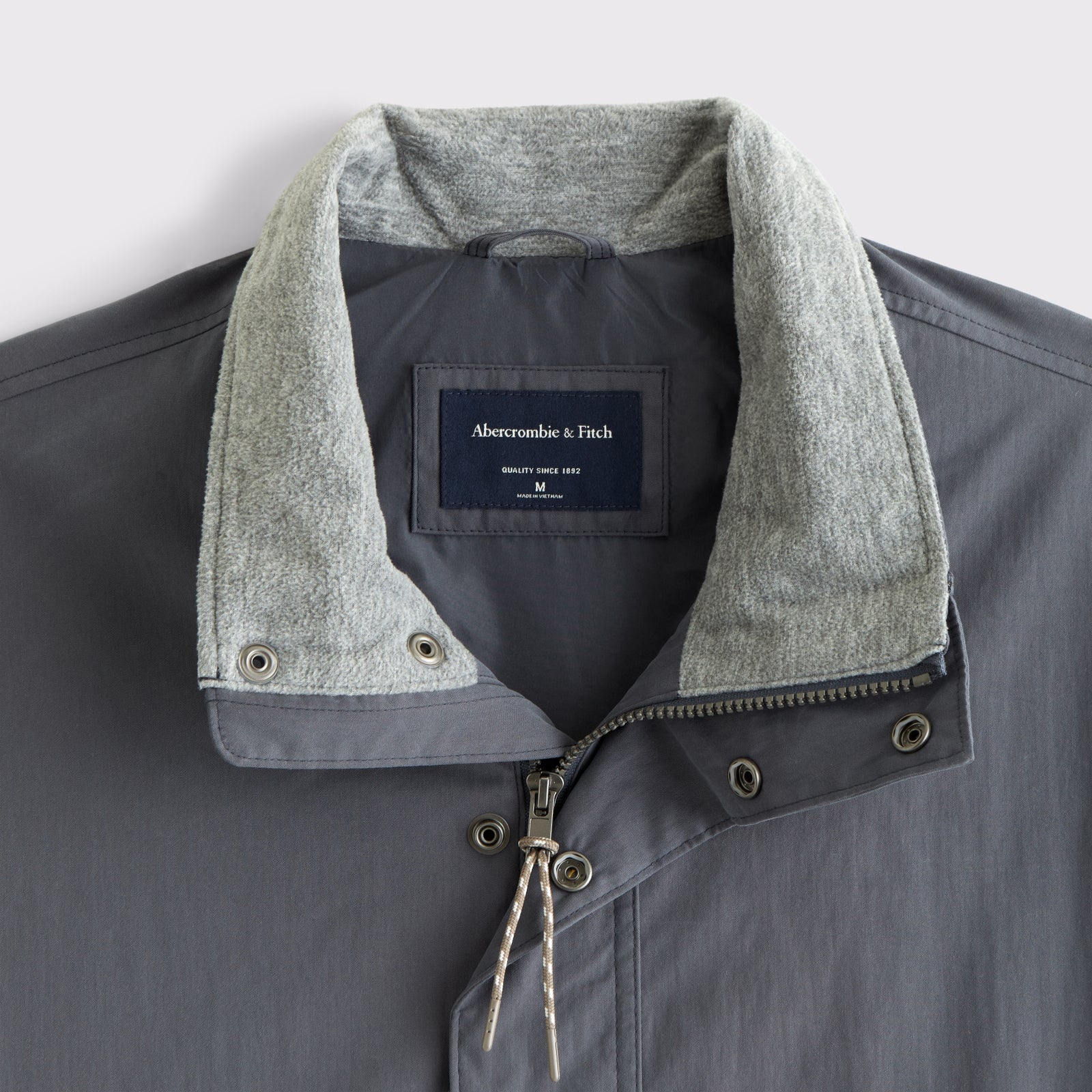 Abercrombie Mock Neck Half-Snap Jacket