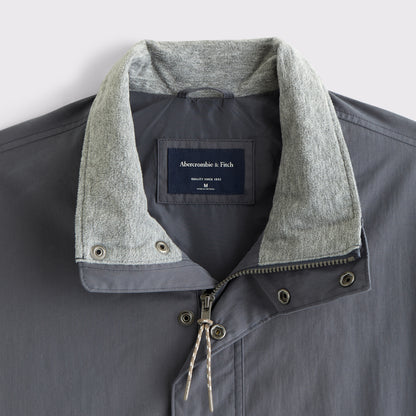 Abercrombie Mock Neck Half-Snap Jacket
