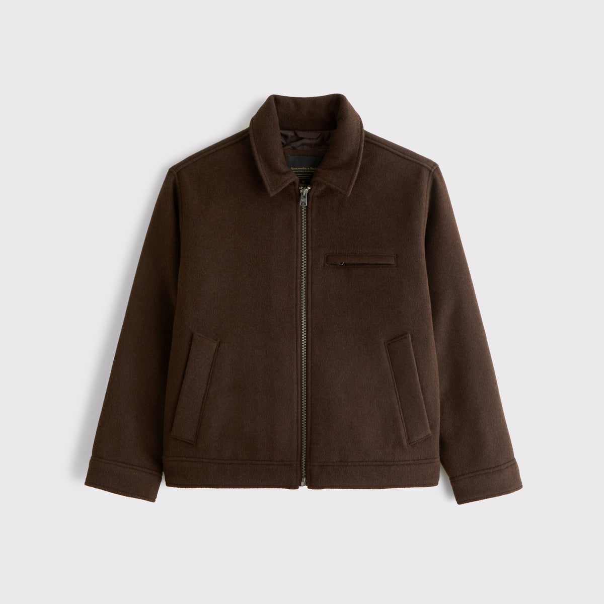 Abercrombie Wool-Blend Zip Jacket
