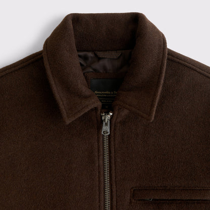 Abercrombie Wool-Blend Zip Jacket