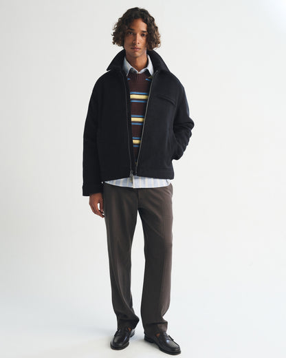 Abercrombie Wool-Blend Zip Jacket