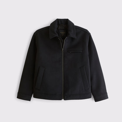 Abercrombie Wool-Blend Zip Jacket