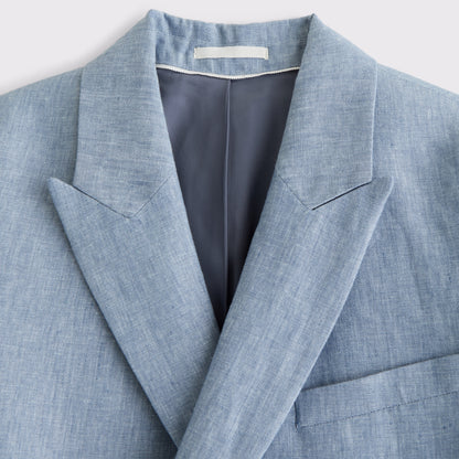 Abercrombie the A&F Collins Double-Breasted 100% Linen Blazer