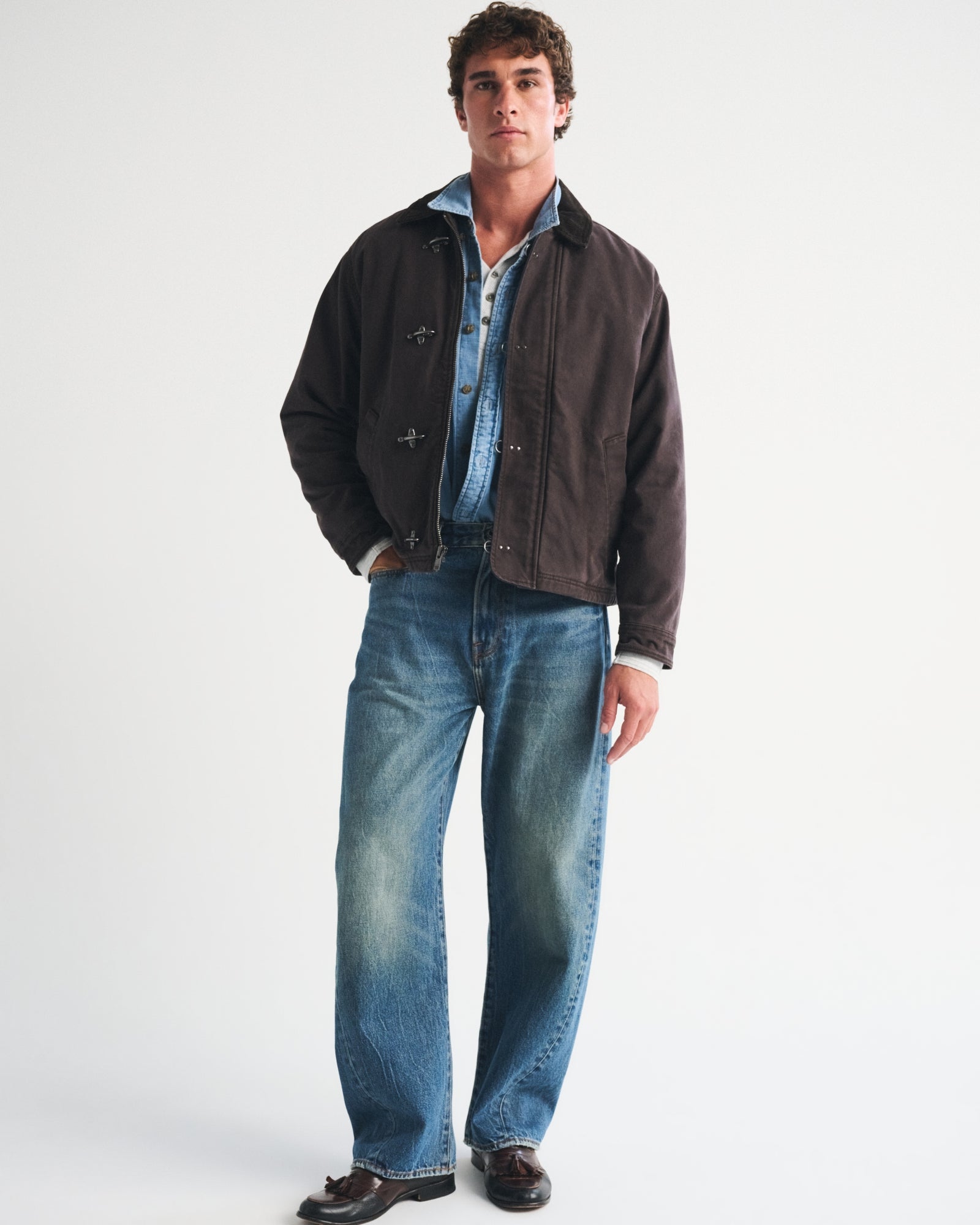 Abercrombie Canvas Fireman Clasp Jacket