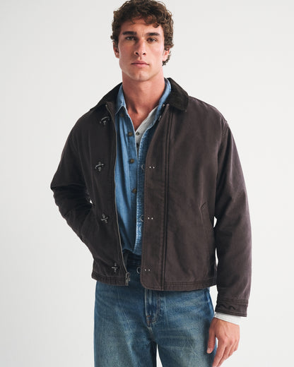 Abercrombie Canvas Fireman Clasp Jacket