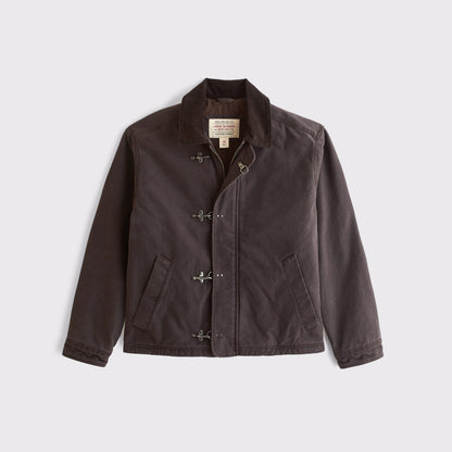 Abercrombie Canvas Fireman Clasp Jacket