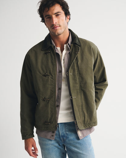 Abercrombie Canvas Fireman Clasp Jacket
