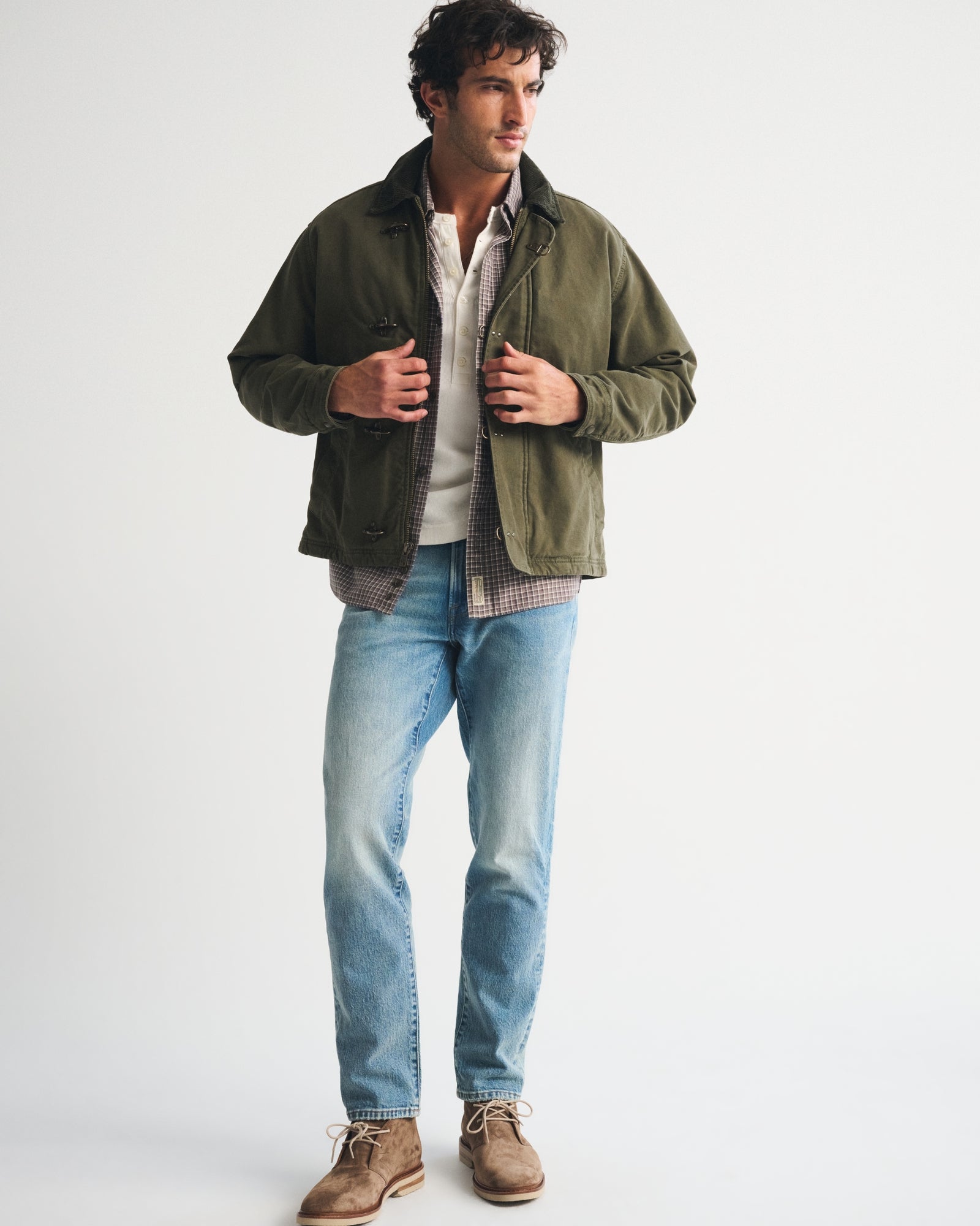 Abercrombie Canvas Fireman Clasp Jacket