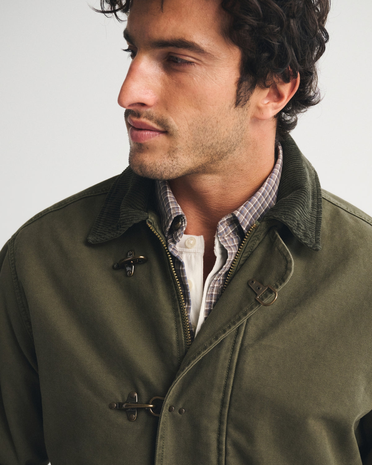 Abercrombie Canvas Fireman Clasp Jacket