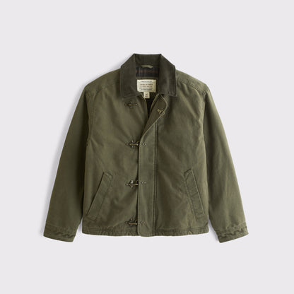 Abercrombie Canvas Fireman Clasp Jacket