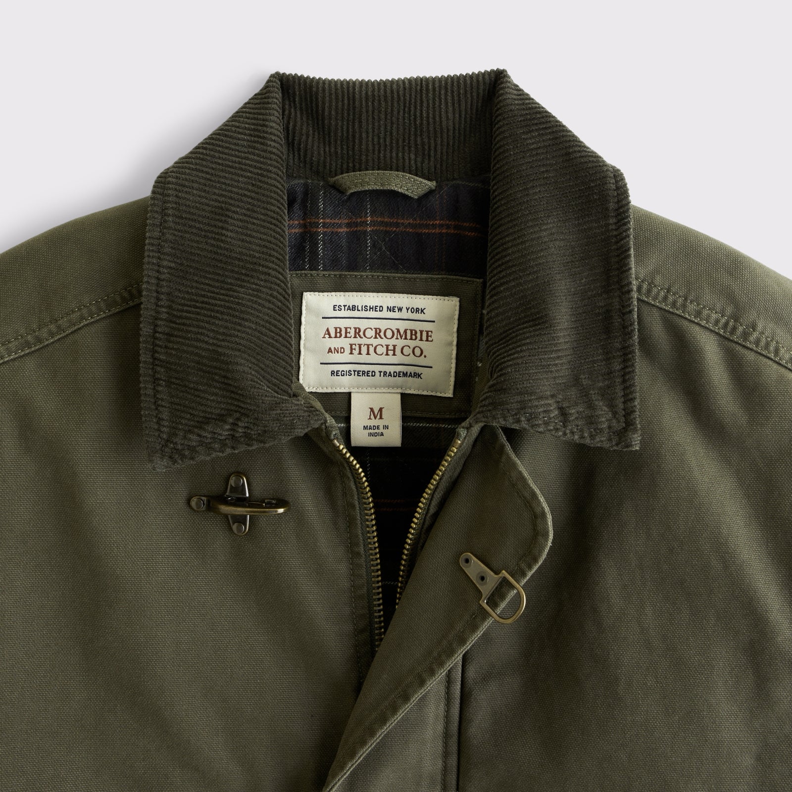 Abercrombie Canvas Fireman Clasp Jacket