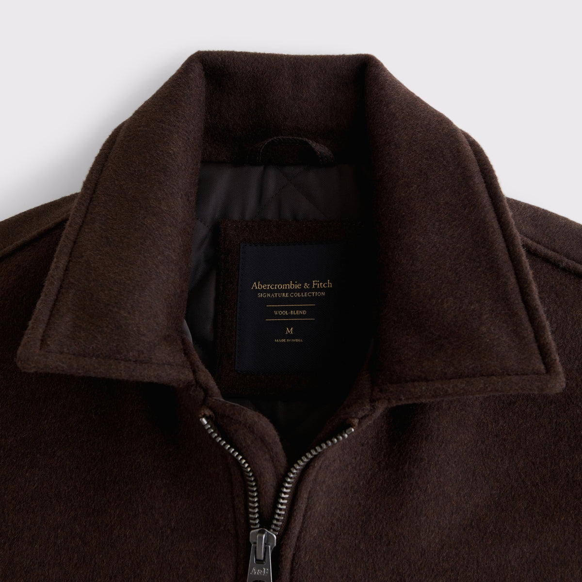 Abercrombie Wool-Blend Zip Trucker Jacket