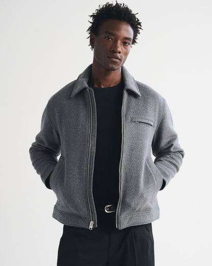 Abercrombie Wool-Blend Trucker Jacket
