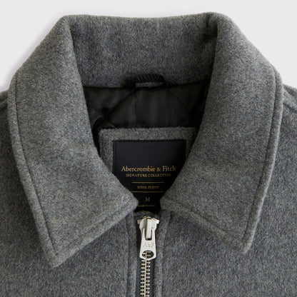 Abercrombie Wool-Blend Trucker Jacket