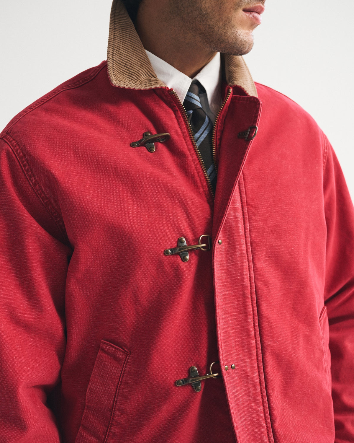 Abercrombie Canvas Fireman Clasp Jacket