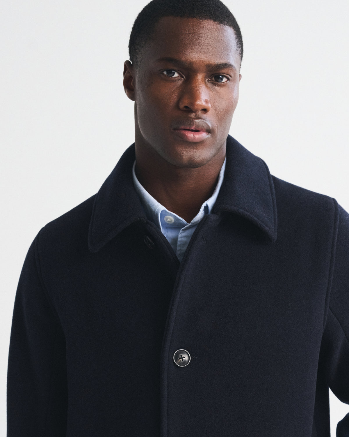 Abercrombie Wool-Blend Long Mac Coat