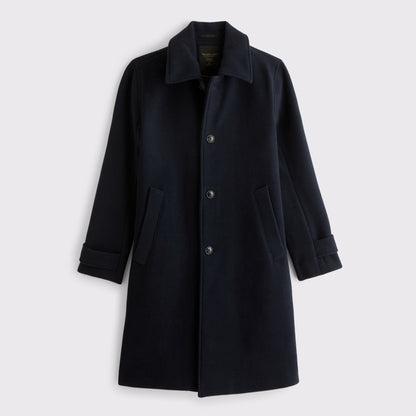 Abercrombie Wool-Blend Long Mac Coat
