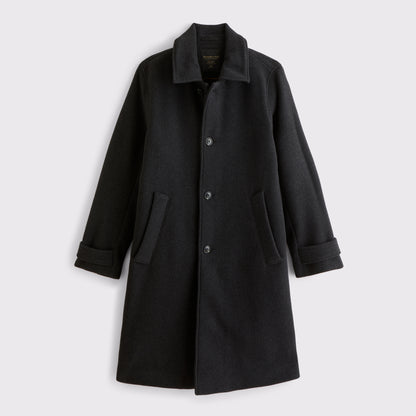 Abercrombie Wool-Blend Long Mac Coat