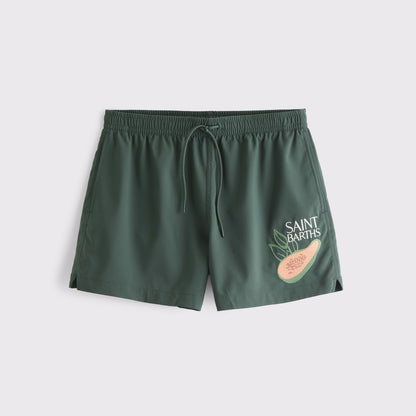 Abercrombie Pull-On Embroidered Swim Trunk