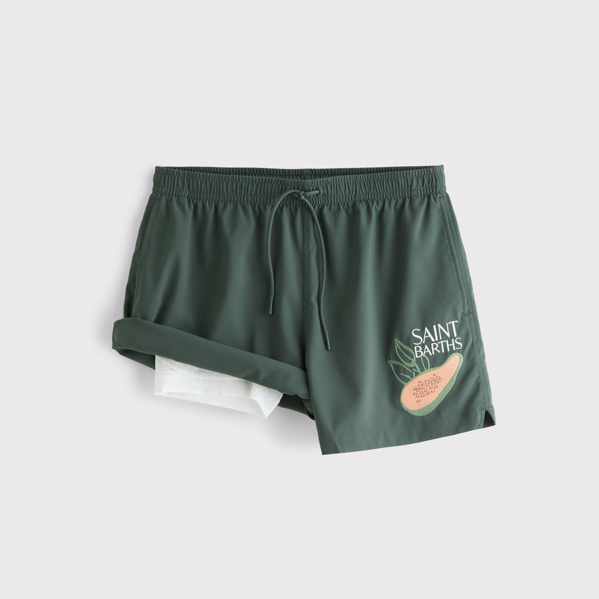 Abercrombie Pull-On Embroidered Swim Trunk
