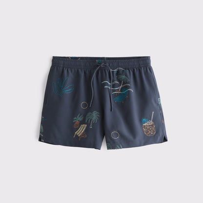Abercrombie Pull-On Embroidered Swim Trunk