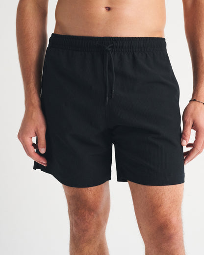Abercrombie Pull-On Seersucker Swim Trunk
