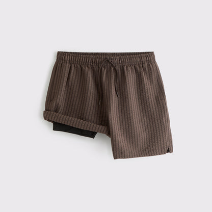 Abercrombie Pull-On Seersucker Swim Trunk