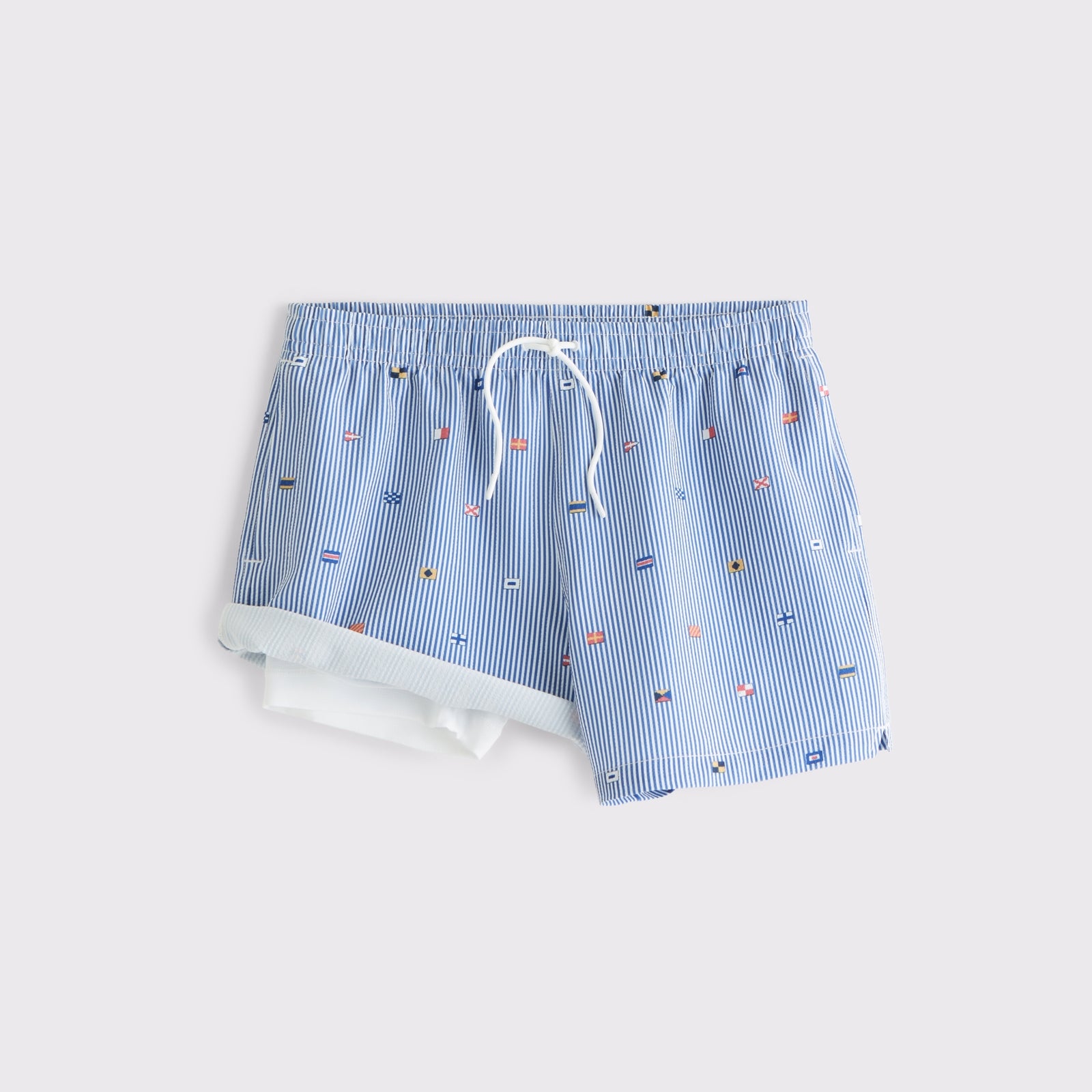 Abercrombie Pull-On Embroidered Swim Trunk