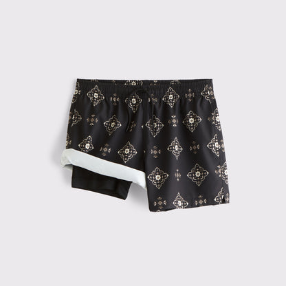 Abercrombie Pull-On Embroidered Swim Trunk