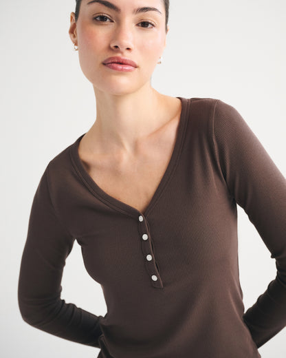 Abercrombie Modal-Blend Lounge Rib Henley