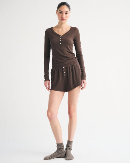 Abercrombie Modal-Blend Lounge Rib Henley