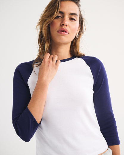 Abercrombie 3/4 Sleeve Baseball Tee