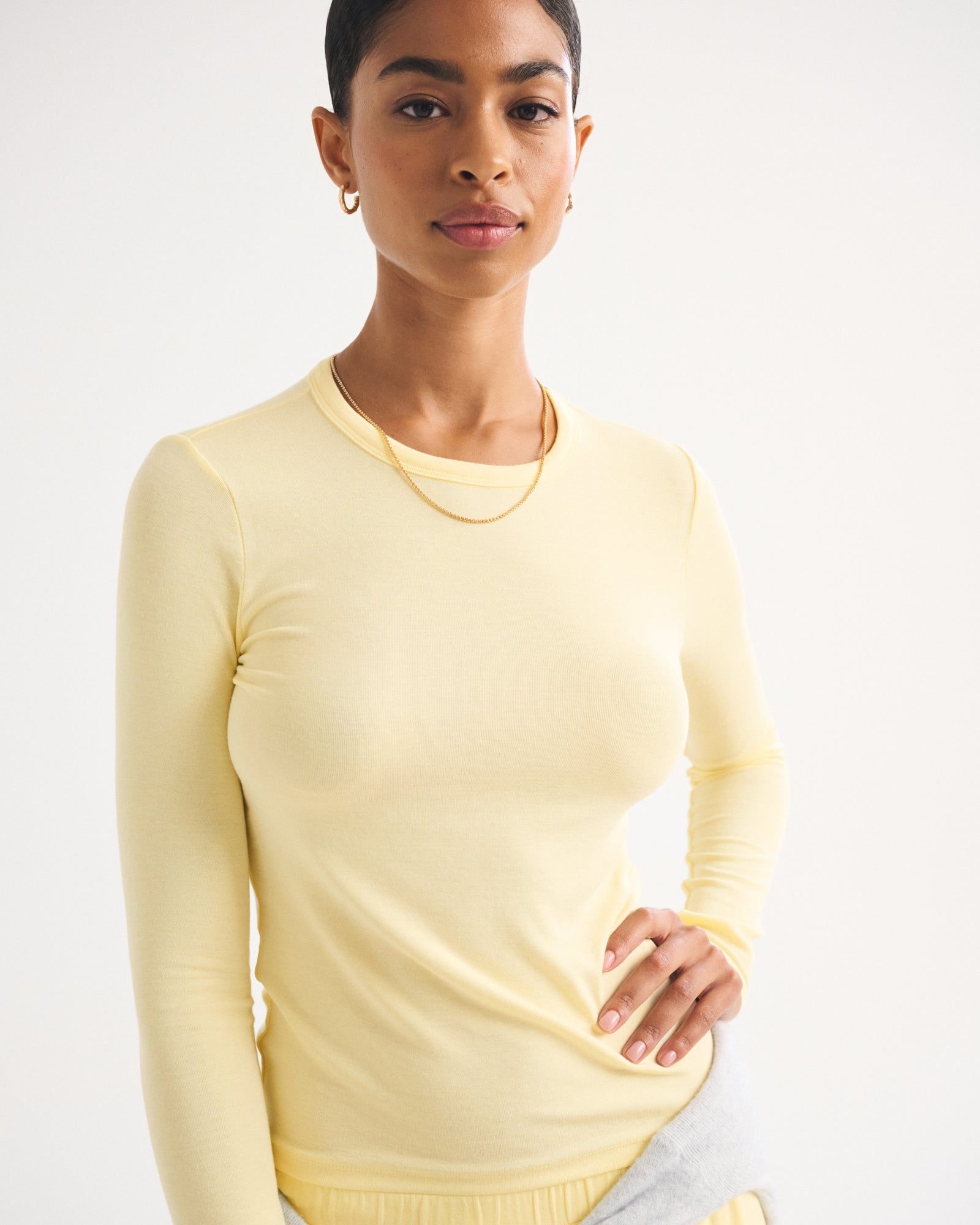 Abercrombie Long-Sleeve Modal-Blend Lounge Tee