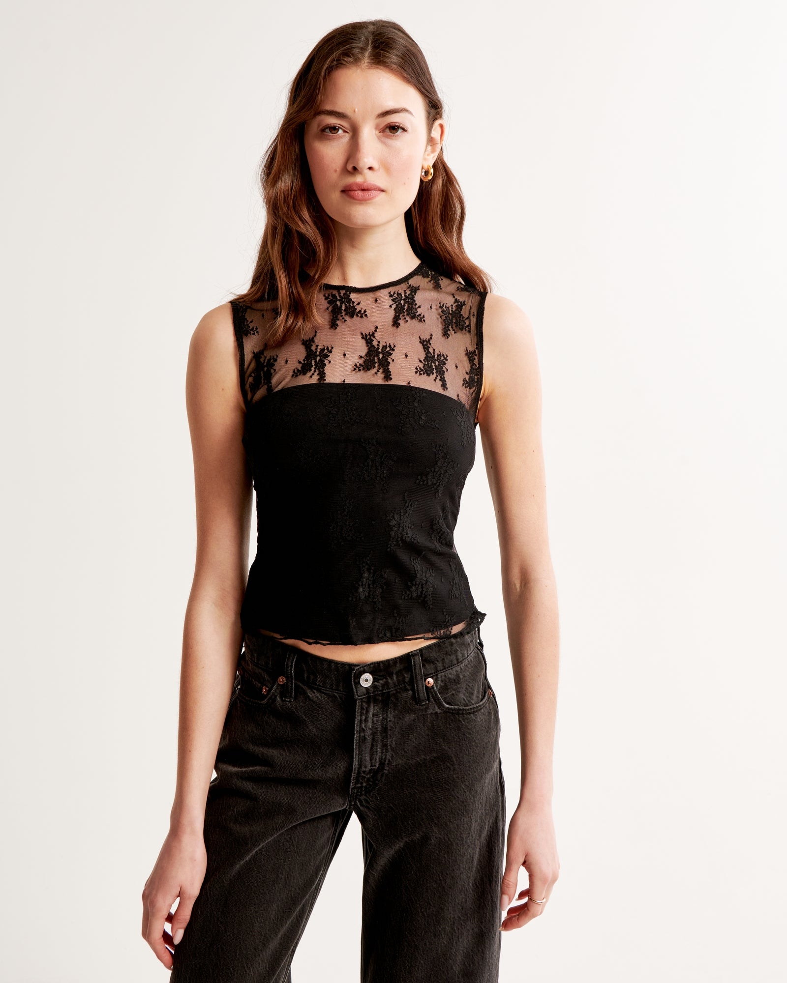 Abercrombie Lace Shell Top