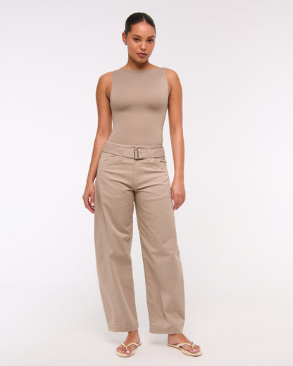 Abercrombie Sculpt Matte Seamless Slash Scoop-Back Bodysuit