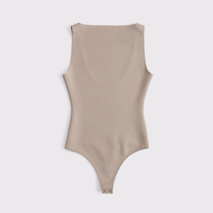 Abercrombie Sculpt Matte Seamless Slash Scoop-Back Bodysuit