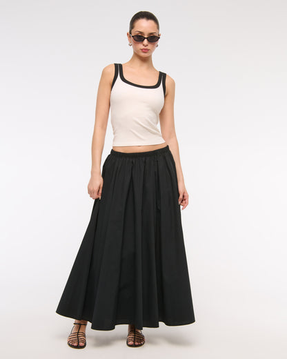 Abercrombie Vintage-Style Rib Tuckable Scoopneck Tank