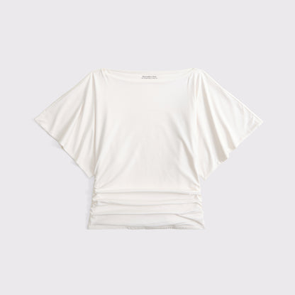 Abercrombie Flutter Sleeve Slash Top