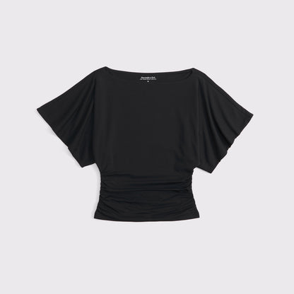 Abercrombie Flutter Sleeve Slash Top