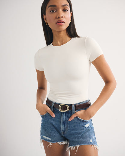 Abercrombie Seamless Fabric Tee Bodysuit