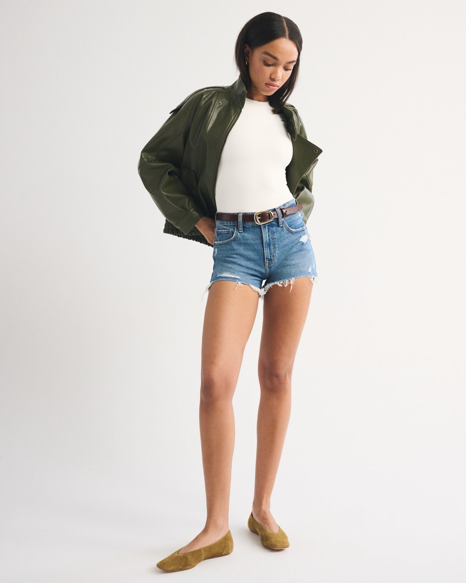 Abercrombie Seamless Fabric Tee Bodysuit