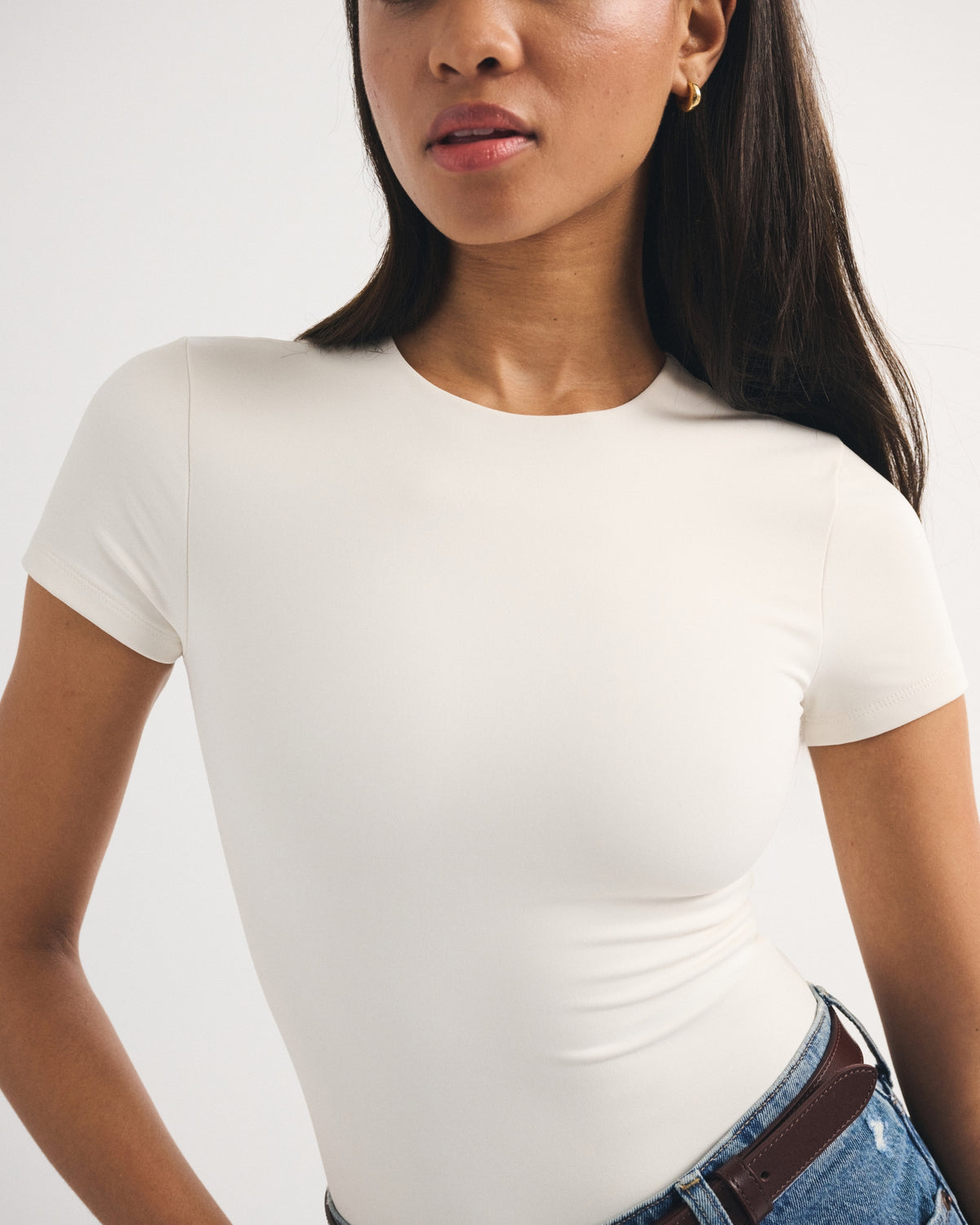 Abercrombie Seamless Fabric Tee Bodysuit