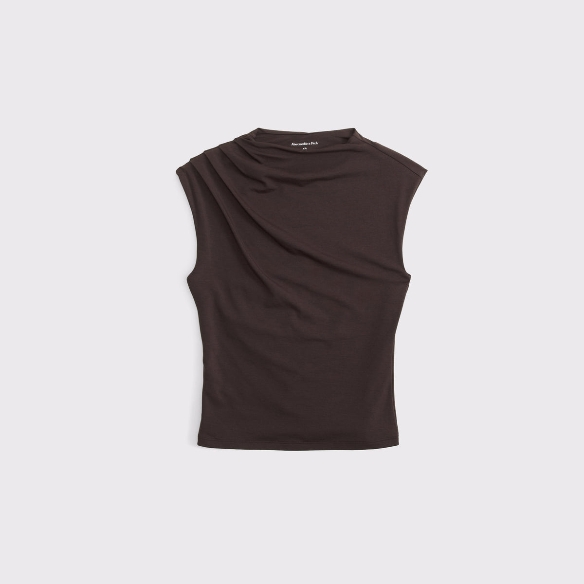 Abercrombie Pleated Mock Neck Top