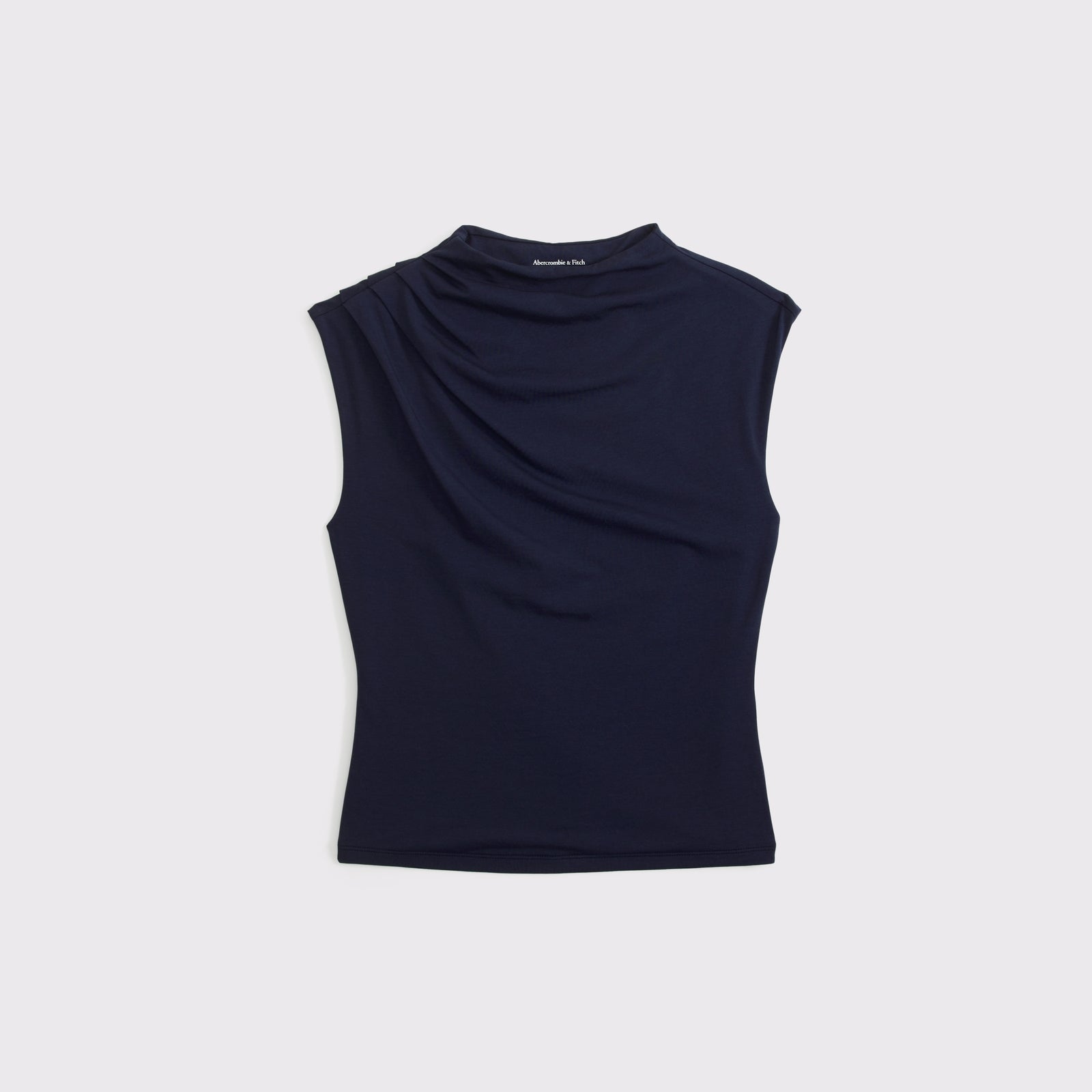 Abercrombie Pleated Mock Neck Top