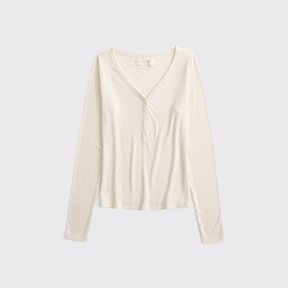 Abercrombie Modal-Blend Lounge Rib Henley